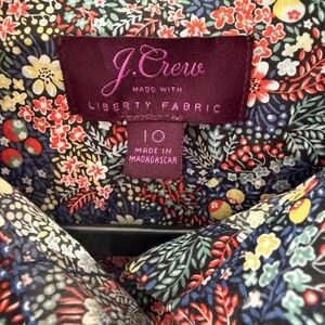 J. Crew Liberty Fabric Cotton Button Down Shirt
